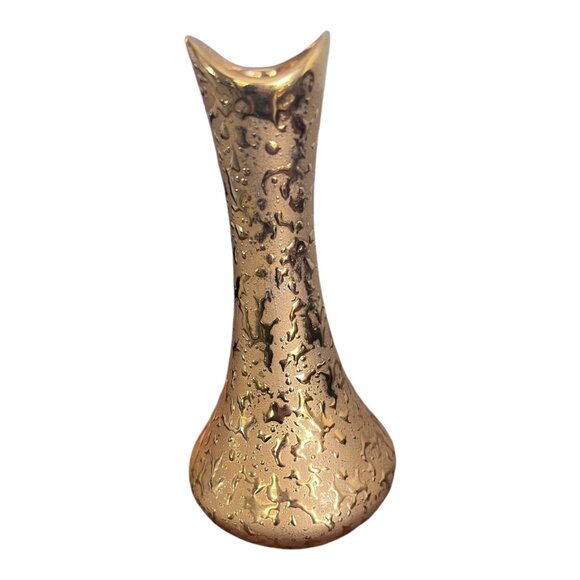 Vintage Elynor China 22K Gold Bud Vase Made in USA 6.5" Tall - Picture 3 of 7
